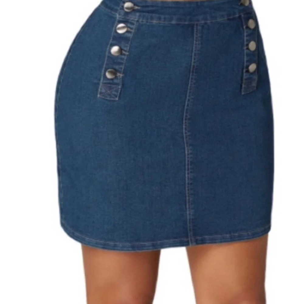 Women's Casual Blue Jean Short Denim Mini Skirt